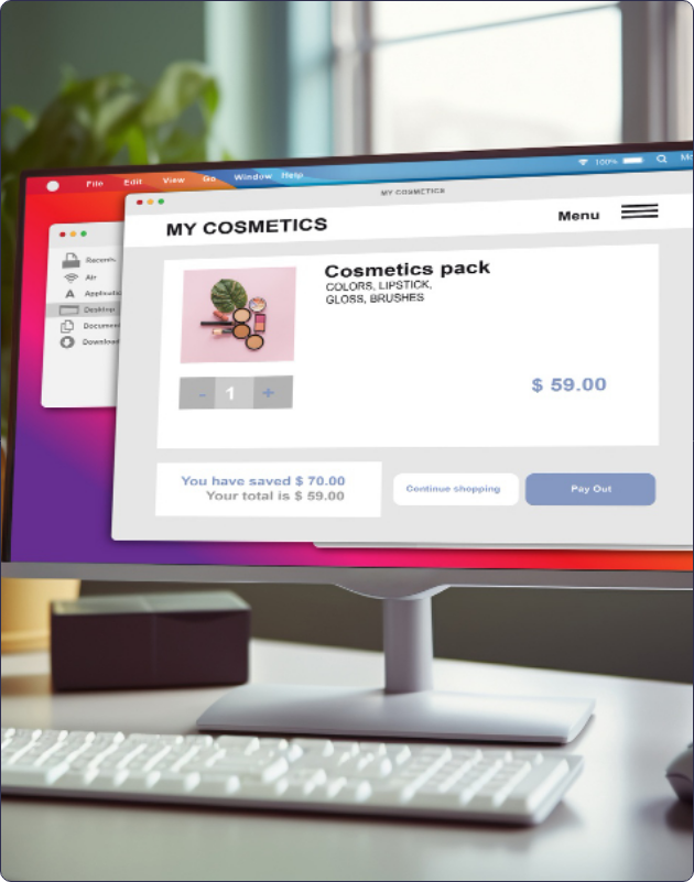 Esposizione prodotti per e-commerce