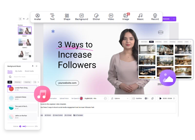 Personalizza il tuo video AI