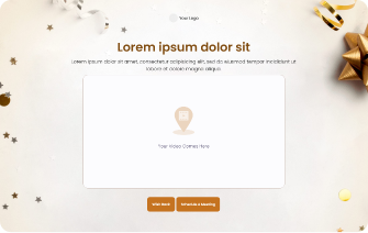 Modello pagina di destinazione video 1