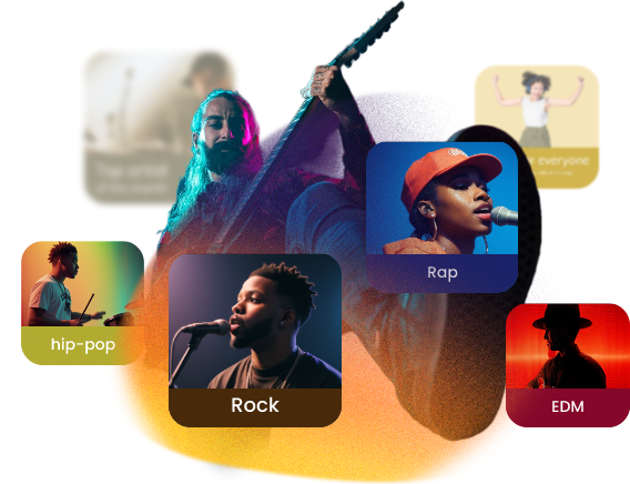 Ampia scelta di stili per video musicali con AI