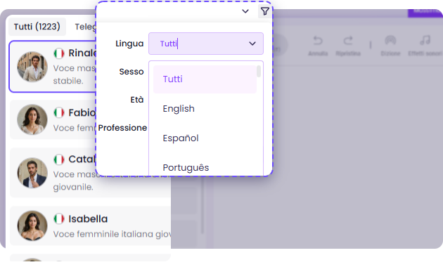 Come creare audio da testo online gratis - Passo 2