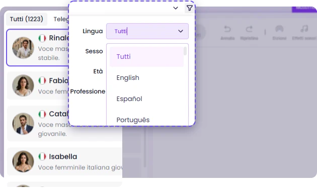 Come creare audio da testo online gratis - Passo 2