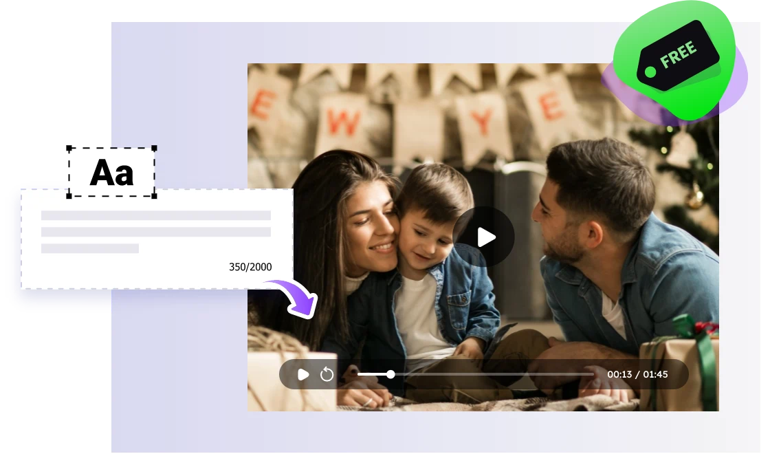 Da testo a video AI gratis e intuitivo