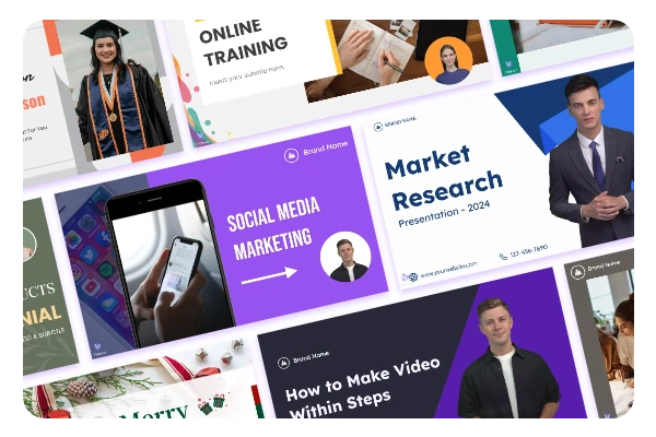 Funzionalità di Vidnoz AI Video Editor - Templates & Media