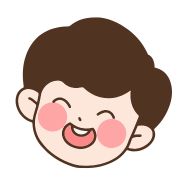 笑顔のカートゥーン風の女の子