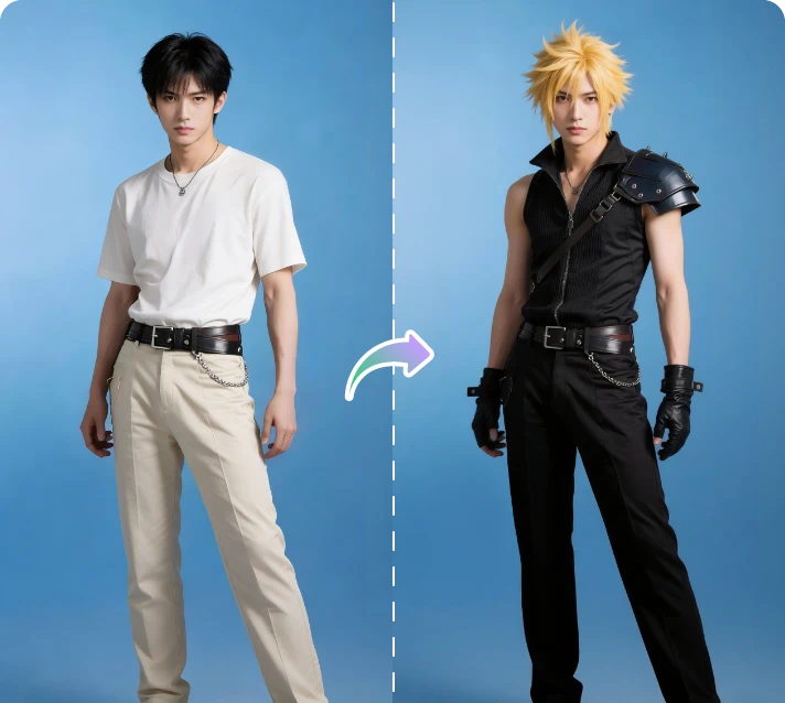 AIコスプレ変更