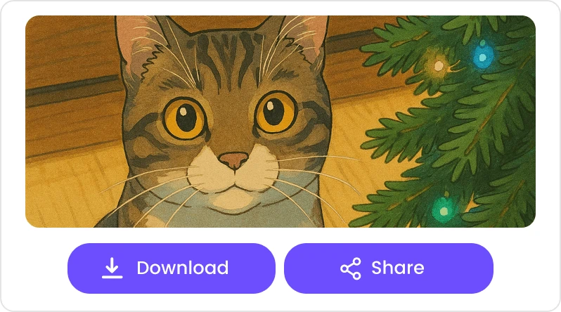 ジブリ風アートをダウンロードして共有
