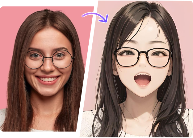 Vidnoz AI写真をイラスト化