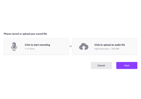 無料のVidnoz音声クローンAIで自分の声を生成する方法-ステップ2