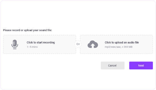 無料のVidnoz音声クローンAIで自分の声を生成する方法-ステップ2