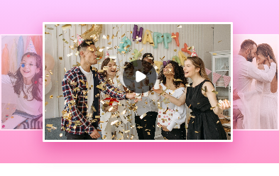 写真スライドショーを作成