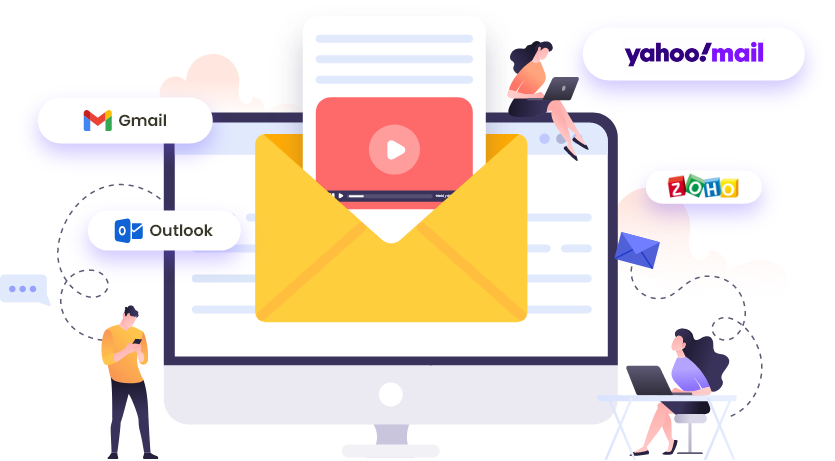 メールマーケティングに動画を活用して、動画をメールでいろんな人に送る