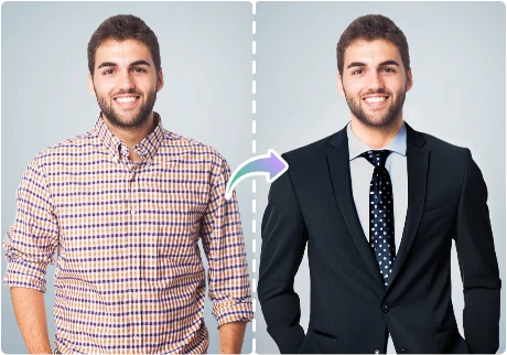 Mudar Roupa com IA para Criar Foto Profissional