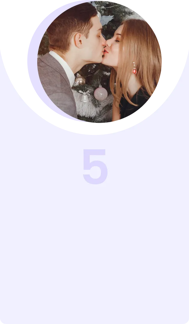 pessoas se beijando ia para eventos especiais