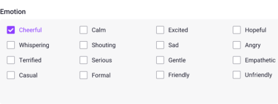 Gerar voz IA com emoções