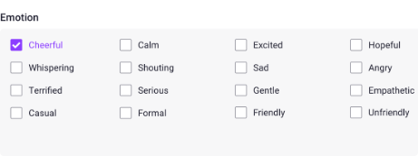 Gerar voz IA com emoções