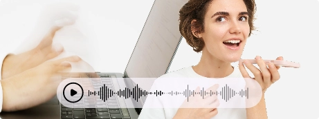 Gerador de voz ia a partir de texto ou áudio