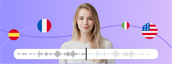 Gerar voz IA em vários idiomas