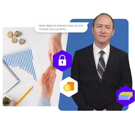 Avatar Interativo com IA Responde Perguntas Bancárias