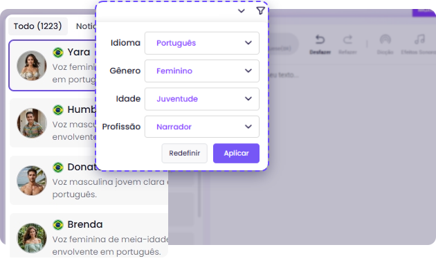 Vidnoz texto em voz ia: insira texto ou envie arquivo para voz