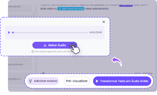 Vidnoz texto em voz ia: gerar voz realista e baxiar grátis