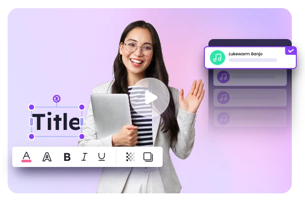 Recurso de Editor de Vídeo IA do Vidnoz - Edição Simples de IA