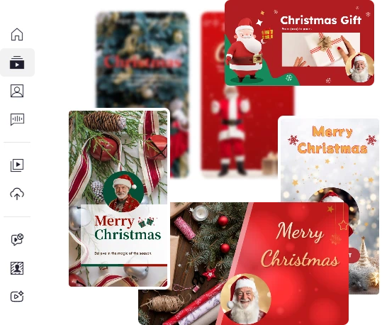 Crie vídeo de Natal personalizado grátis - passo 1