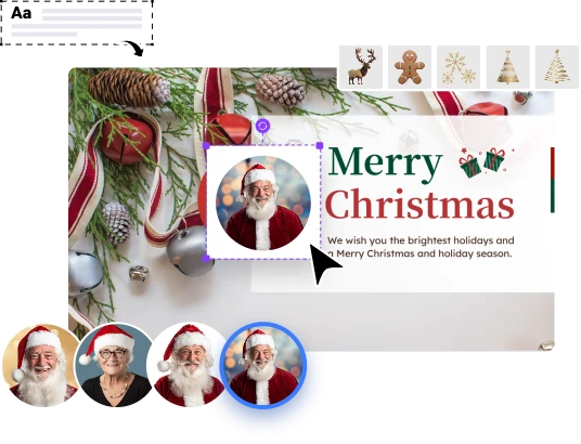 Crie vídeo de Natal personalizado grátis - passo 2