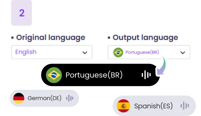 Traduzir vídeo com IA usando Vidnoz - Passo 2