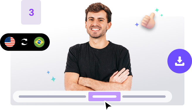 Traduzir vídeo com IA usando Vidnoz - Passo 3