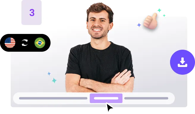 Traduzir vídeo com IA usando Vidnoz - Passo 3