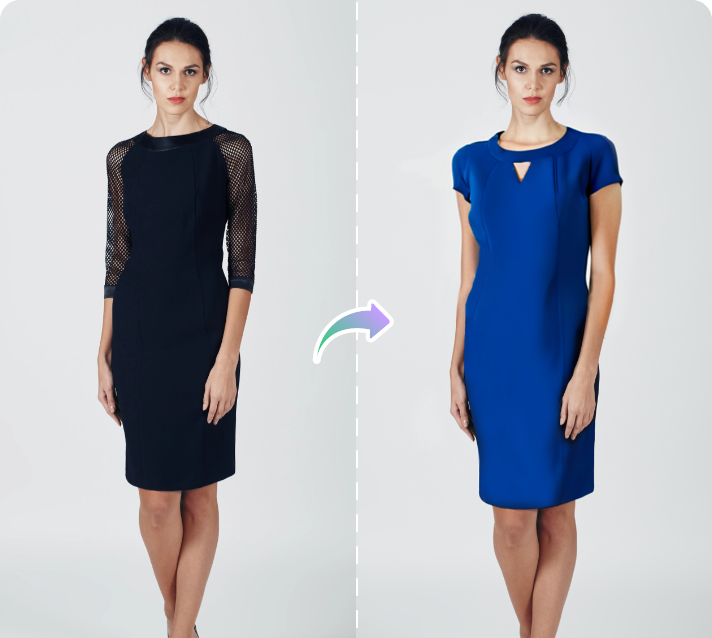 Изменить весь наряд с помощью ИИ