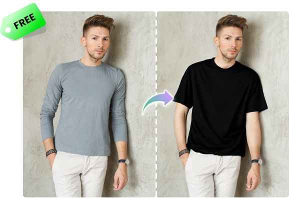 Бесплатный онлайн-редактор фотографий для смены одежды