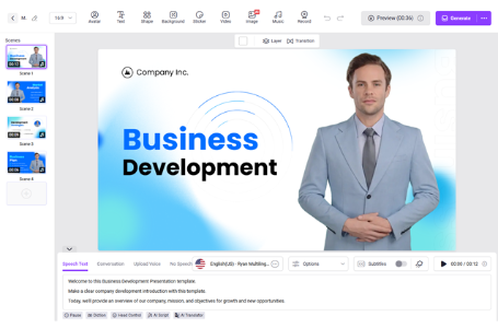 Генератор видео с AI от Vidnoz