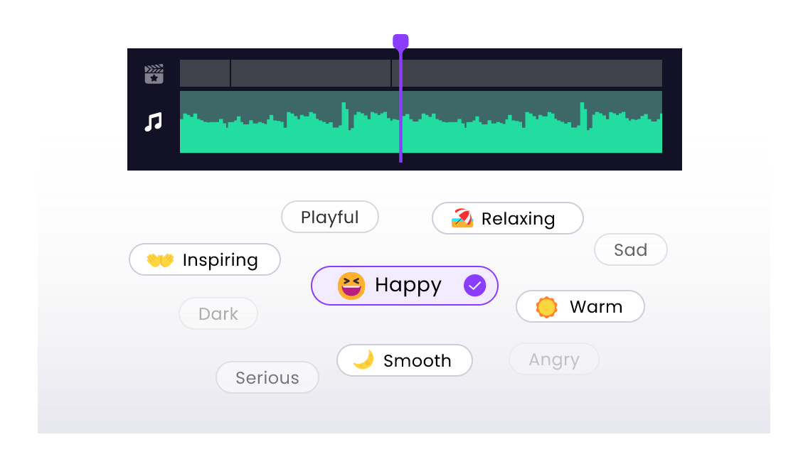 AI影片生成搭配豐富背景音樂選項